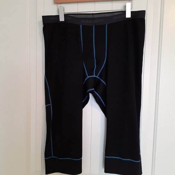 Mammut Go Warm Symbitech 3/4 Length Wool Blend Baselayer Pant Black Size XXL - Picture 9 of 9